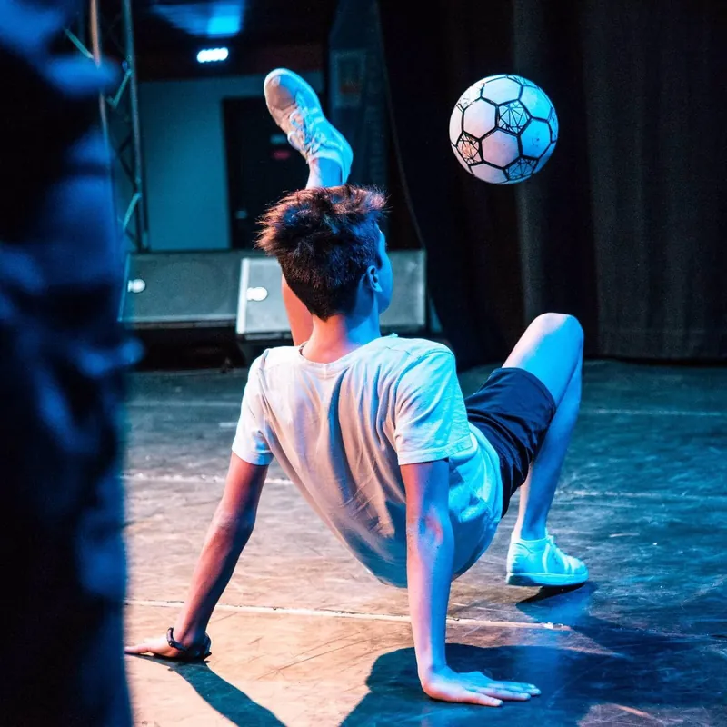 Performance acrobatique freestyle